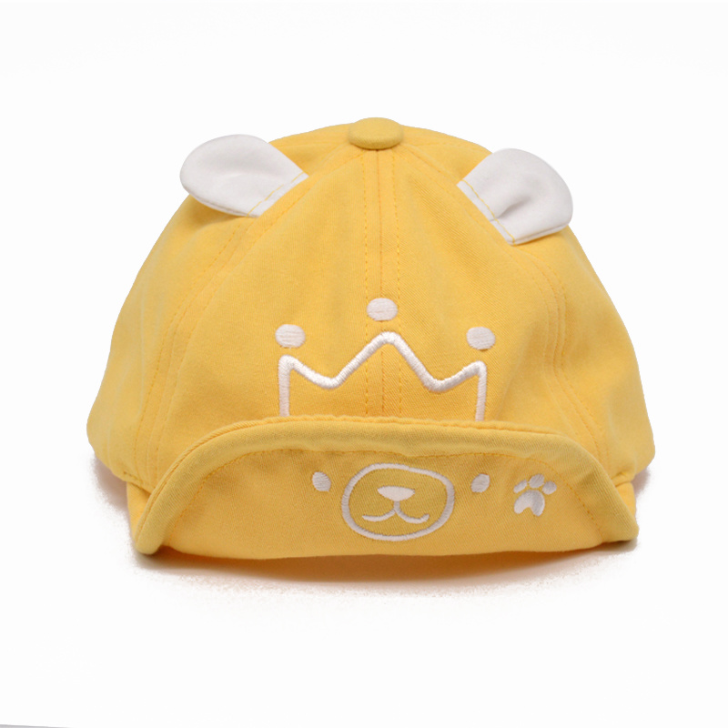 Spring New Cotton Super Cute Embroidered Sunshade Hats for Kids