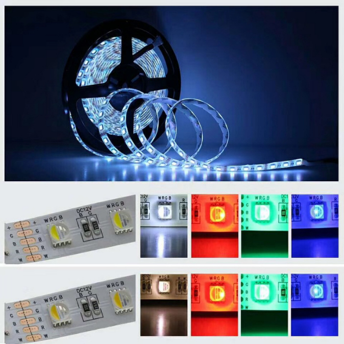 5m 12V Non-Waterproof Waterproof RGB Flexible LED Strip Kit