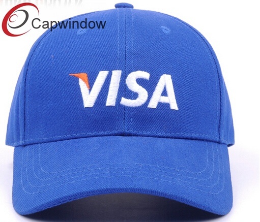 Visa Baseball Cap with Flat Embroidery and Velcro Buckle