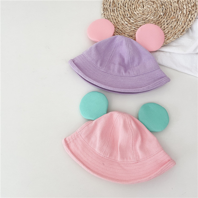 Wholesale Candy Color Children's Big Ear Fisherman Hat