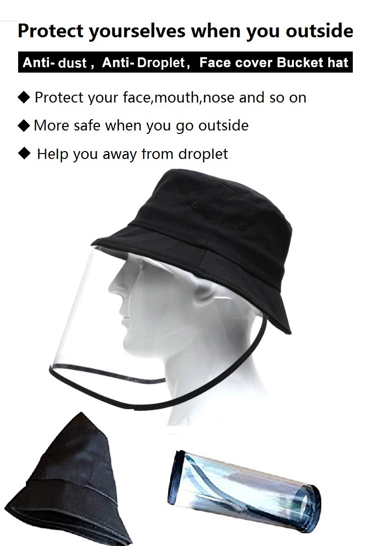 Custom Cotton Outdoor Bucket Hat Protective Fisherman's Cap