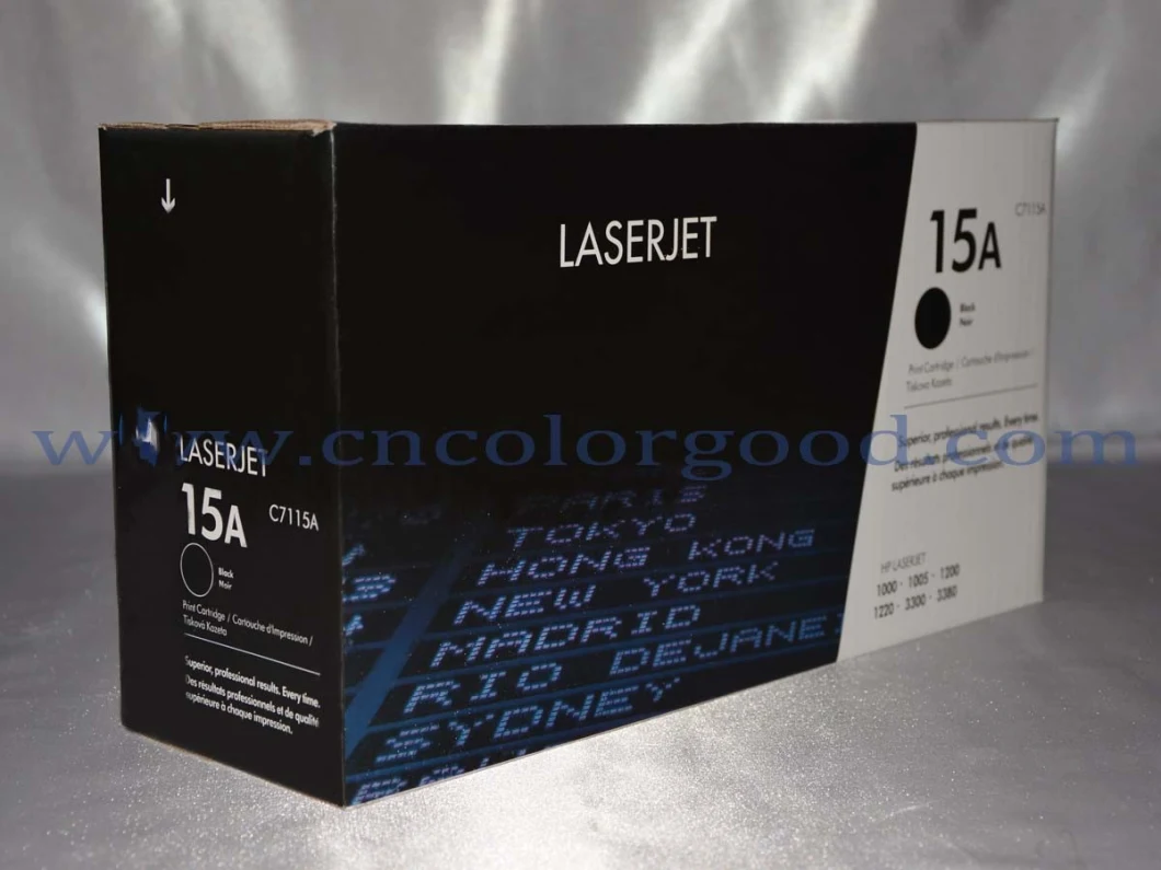 Black Compatible Printer Laser Toner Cartridge for HP 1000/1220/3330 (C7115A/15A)
