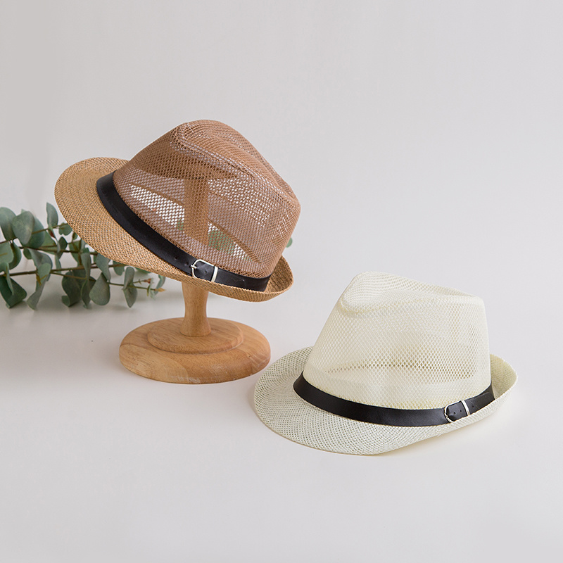 Outdoortravel Brazil Straw Mesh Cowboy Hats, Mesh Hats, Mesh Cowboy Caps, Breathable Hats, Leather Mesh Caps, Leather Ribbon Hats