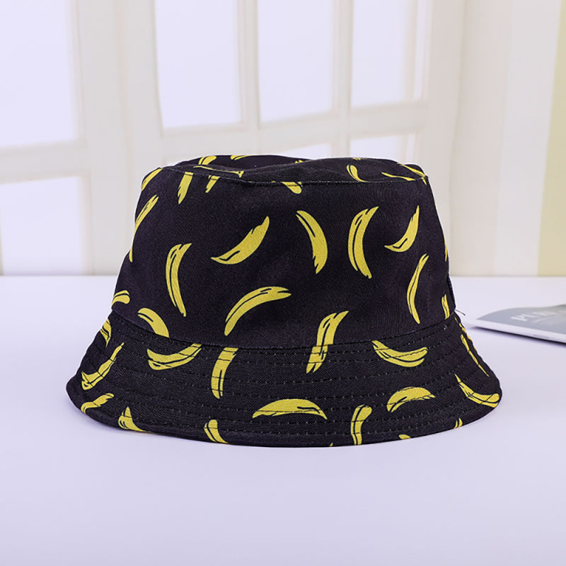 Cotton Fisherman Hat, Multicolor Sun Hat, Fruit Pattern Bucket Hat