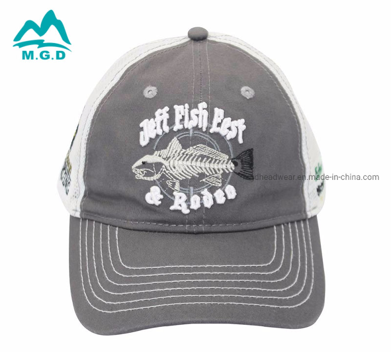 Custom Cotton Embroider Unstructured Baseball Cap Outdoor Trucker Hat for Men