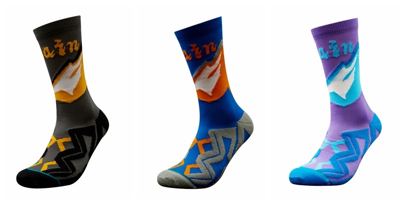 Custom Logo Design Cotton Casual Mountaineering Socks
