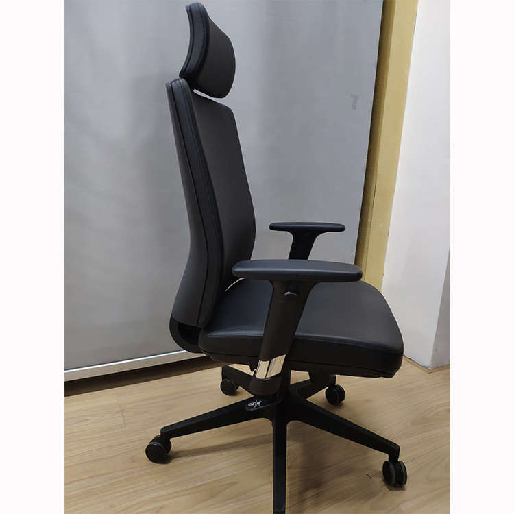 Black PU Leather Executive High Back Chairs Seating