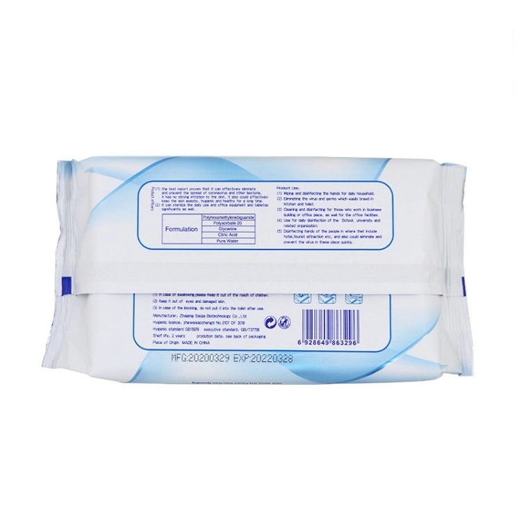 50sheets Hand Disinfectant Wipes Disinfection Wet Wipe Disinfectant Wet Wipes