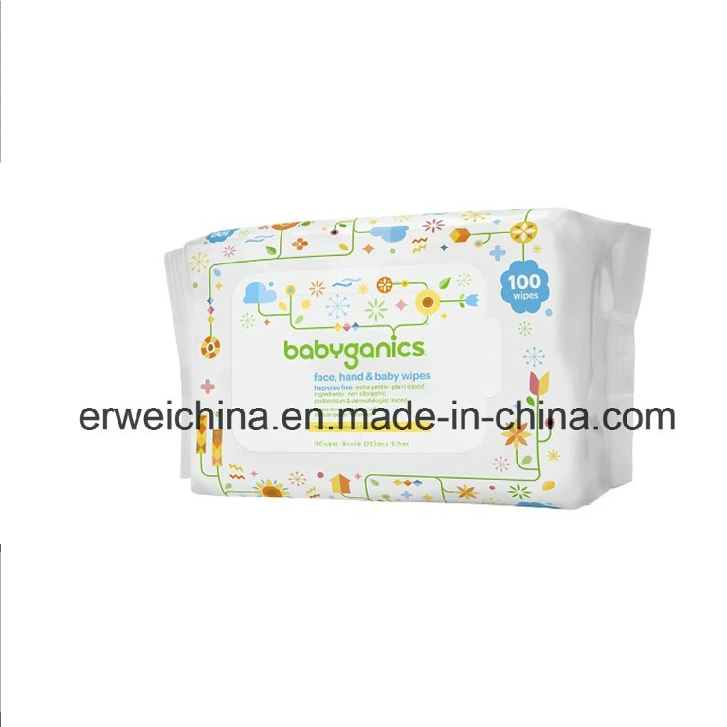 Factory Price Wholesale OEM ODM Logo Natural Fabric Baby Wet Wipes for Sensitive Skin