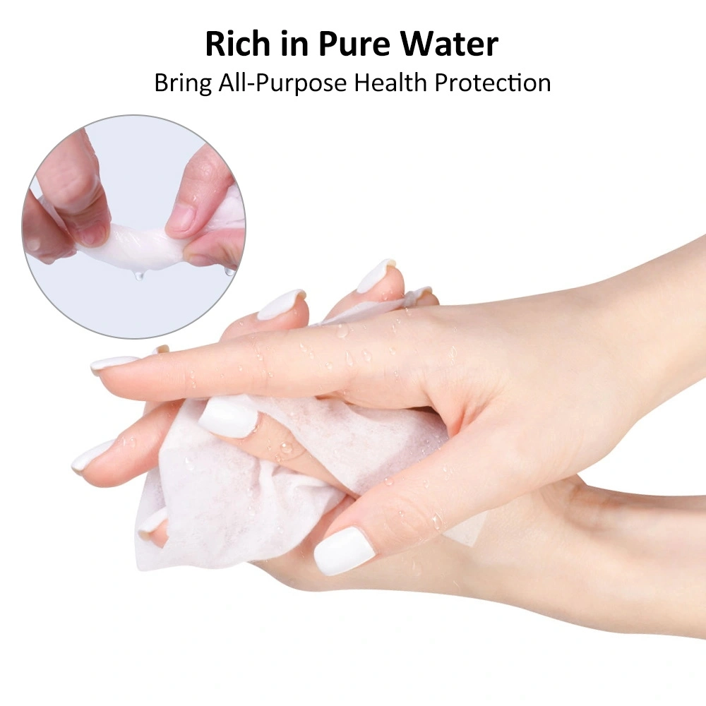 50PCS Biodegradable Flushable Water Wipes Best Wipes for Sensitive Skin