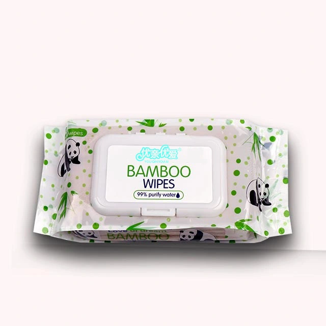 80 Pieces Bamboo Wet Wipes Cleaning Wipe Nonwoven Wet Wipes