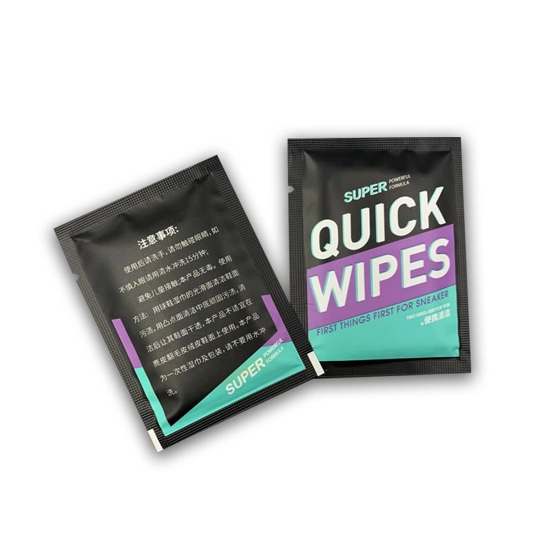 Factory Good Quality Custom Shoe Clean Wipes, Leather Shoes Clean Wet Wipes for Shoes