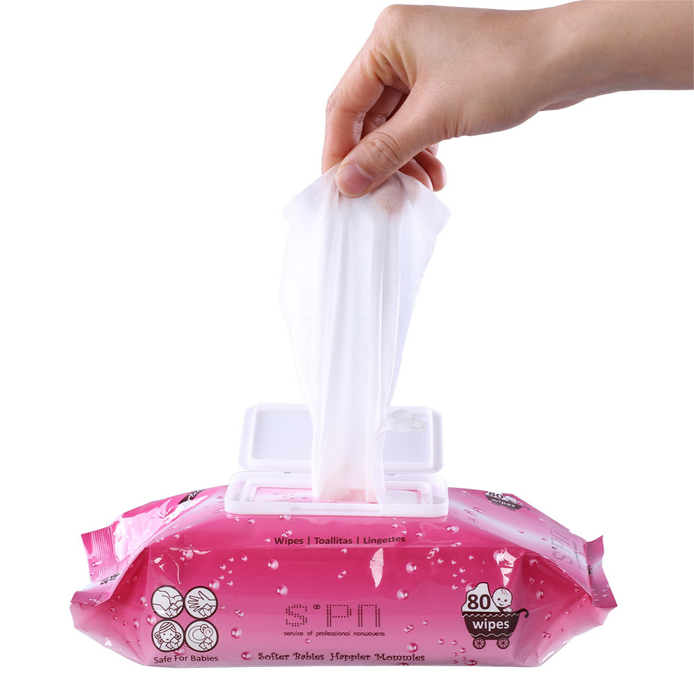 Special Nonwovens Biodegradable Flushable Wipes Bamboo Wet Wipes Body Tissue