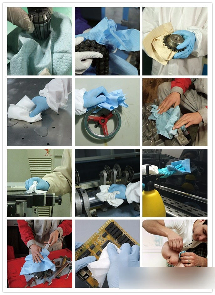 Spunlace Nonwoven Fabric Cleaning Wipes Disposable Nonwoven Clean Wipes