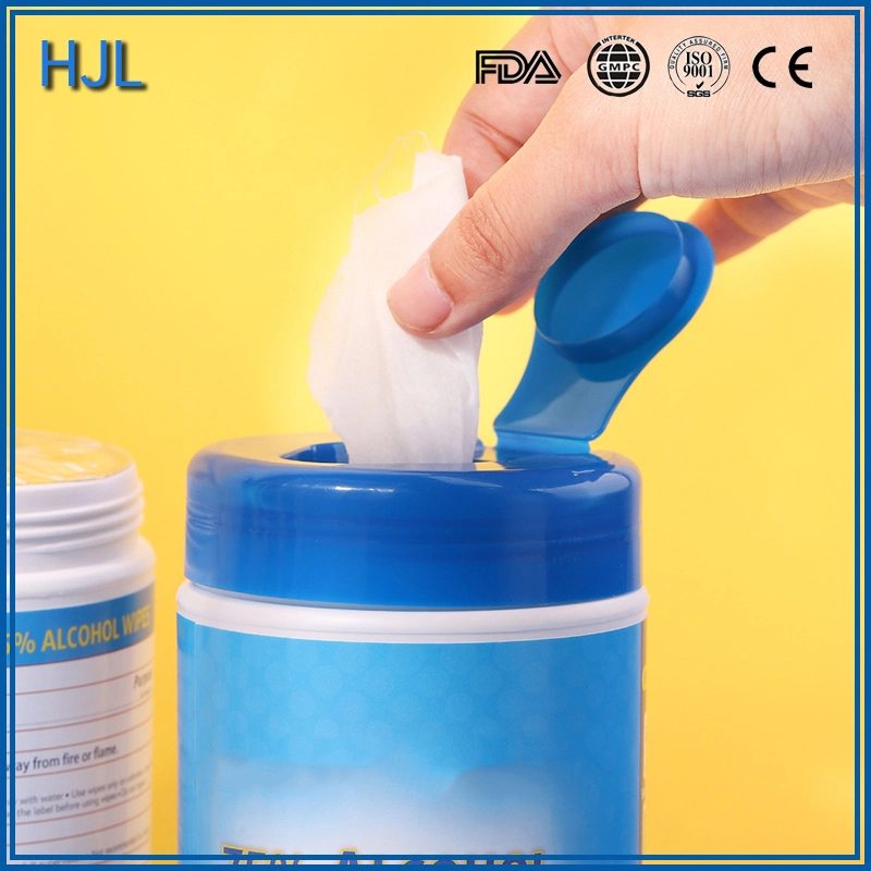 Chinese Manufacturer Supply Flushable Individual 75% Alcohol Wet Wipes