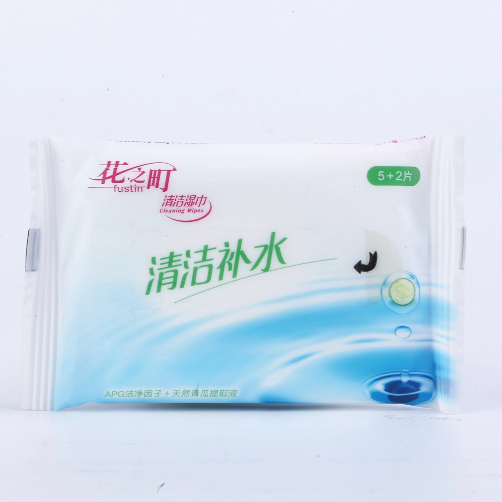 OEM 7PCS Wholesale Non-Woven Organic Soft Sensitive Skin Care Wipes