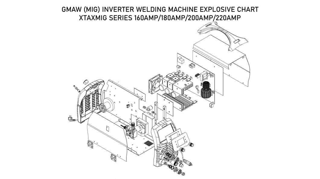 Industrial 200 AMP IGBT Inverter MIG Welder
