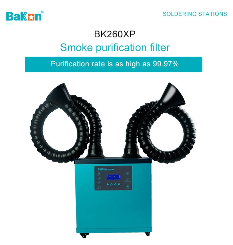 Bakon 200W Portable Digital Display Industri Mini Welding Fume Extractor for Arc Welders