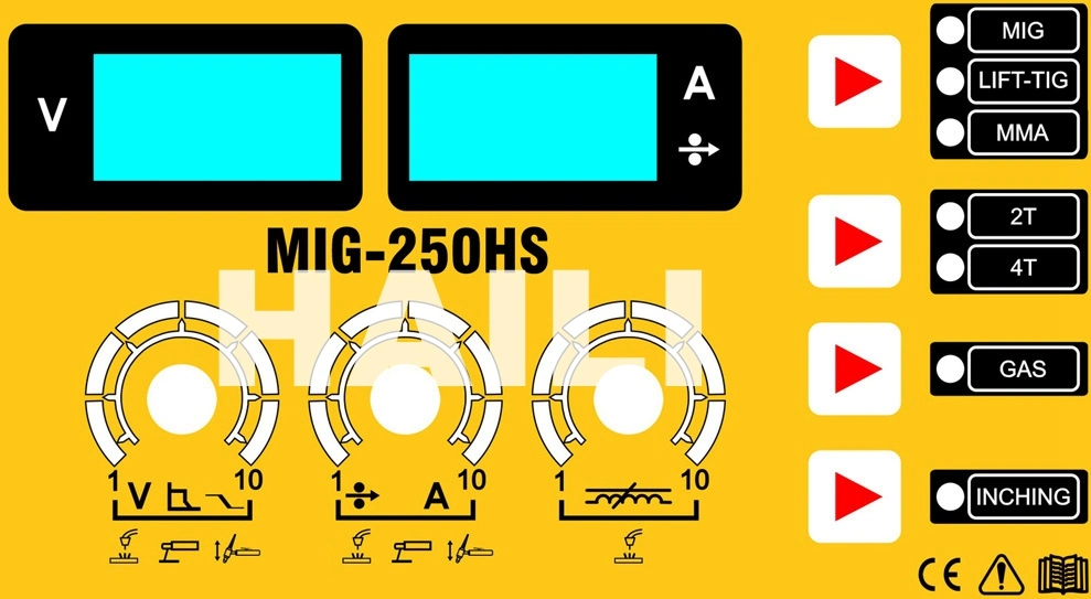 MIG-250 220V CO2 MIG Welding Manual Metal MIG Welder with CE