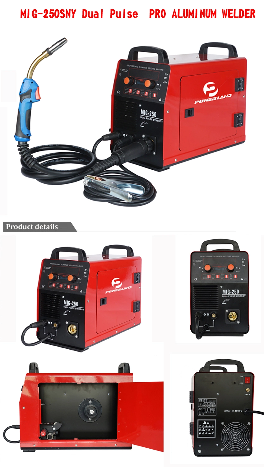 MIG Welding Machine 250A Aluminum Dual Pulse Synergy Digital Welder TIG Lift Mag