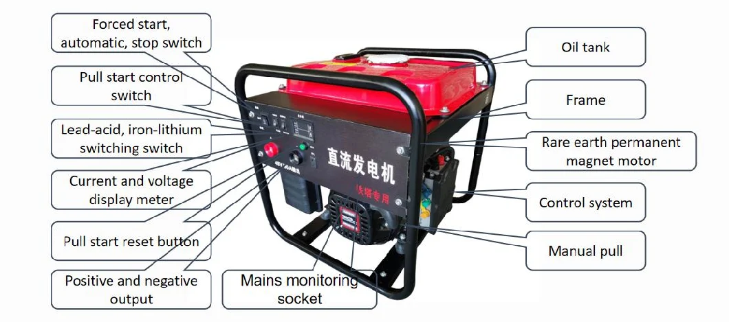 Portable 130A 3kw Gasoline DC Arc Welder Generator for Industrial Telecom