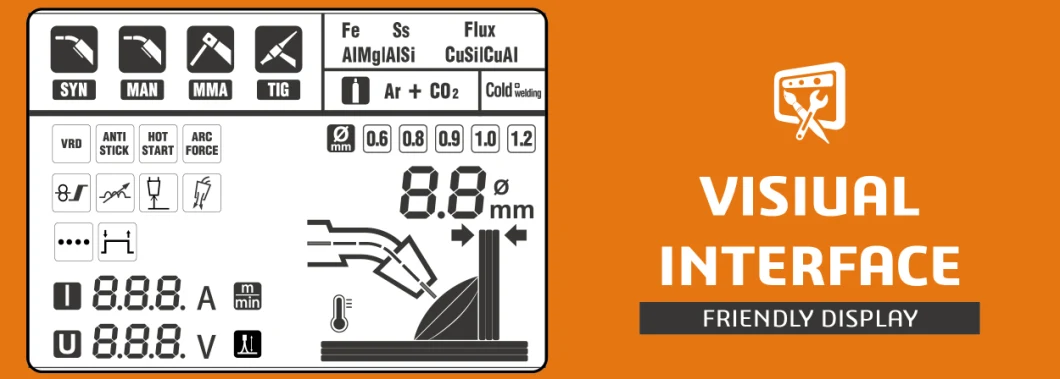 Inverter IGBT CO2 Flux Wire MMA/TIG/Mag/MIG 200 AMP Welding Machine