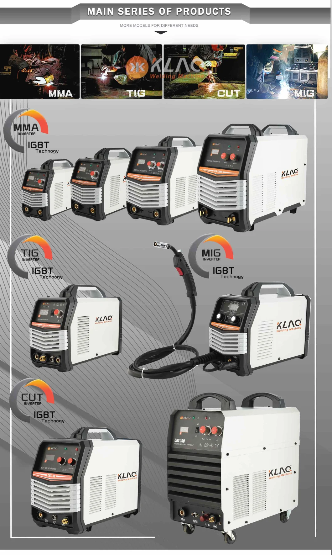 Portable MMA IGBT Inverter Welding Machine CE (120A/140A/160A/180A/200A)