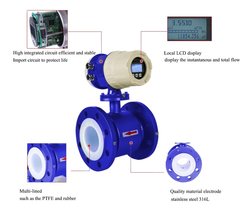 Manufacturer Cheap Flow Meter Water Flow Meter Electromagnetic Flow Meter