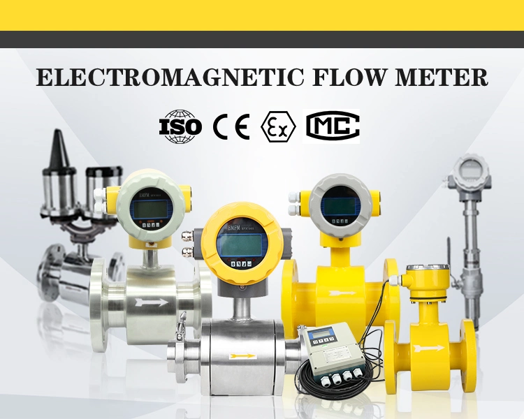 220VAC Power Supply Industrial Wastewater Electromagnetic Flowmeter Magnetic Saline Flow Meter