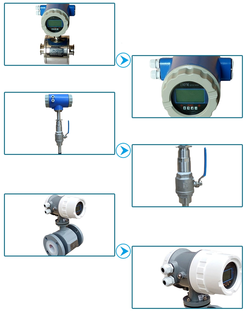 High Quality DN100 Electromagnetic Flow Meter Flowmeters for Water Steam