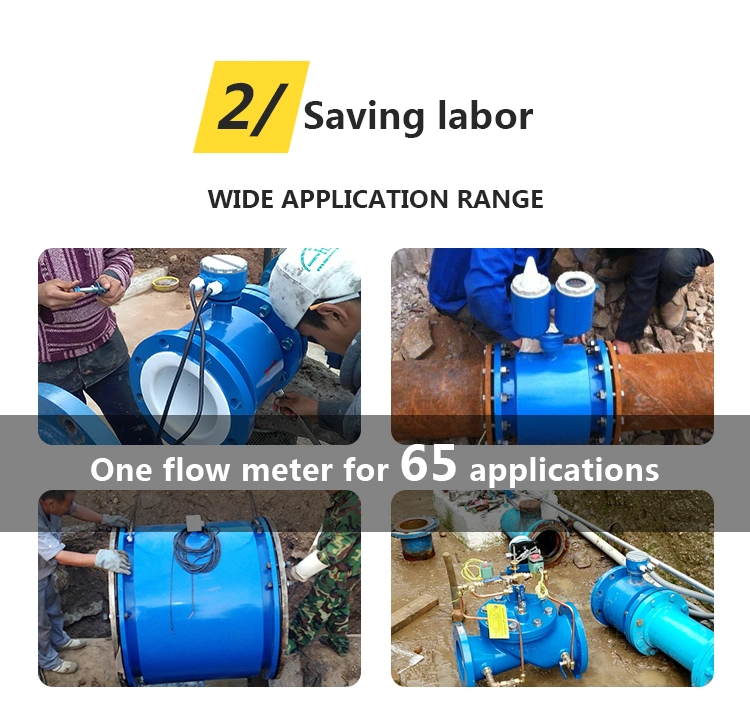 LCD Display Wastewater Treatment 400 DN Price Electromagnetic Flow Meter