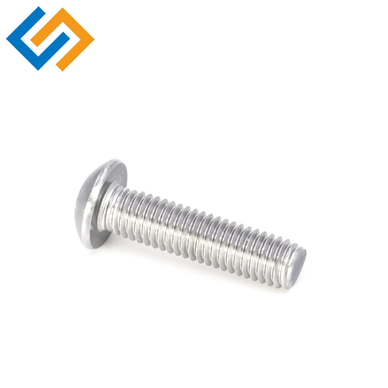 Stainless Steel Round Head Bolt Pan Inner Hex Socket Head Machine Screw Inner Hexagon Head Screw with Flat Tail M2~M16