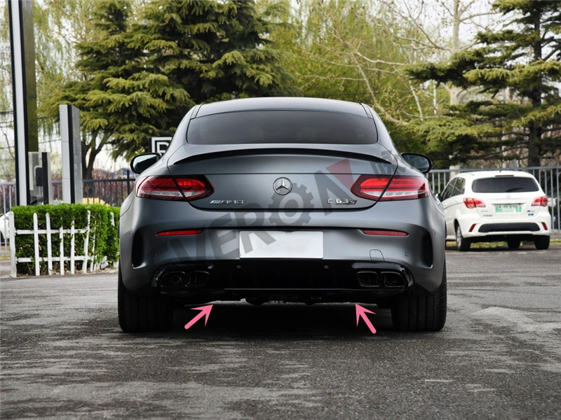 C63s Amg Rear Bumper Lip with Tail Pipe for Benz C205 Coupe 2019