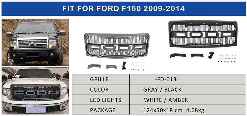 4*4 Car Accessories Fit for 2009 2010 2011 2012 2013 2014 Ford F150 Front Grille