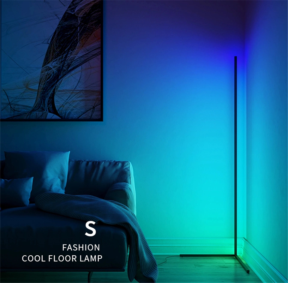 Nordic RGB Remote Corner Floor Lamp