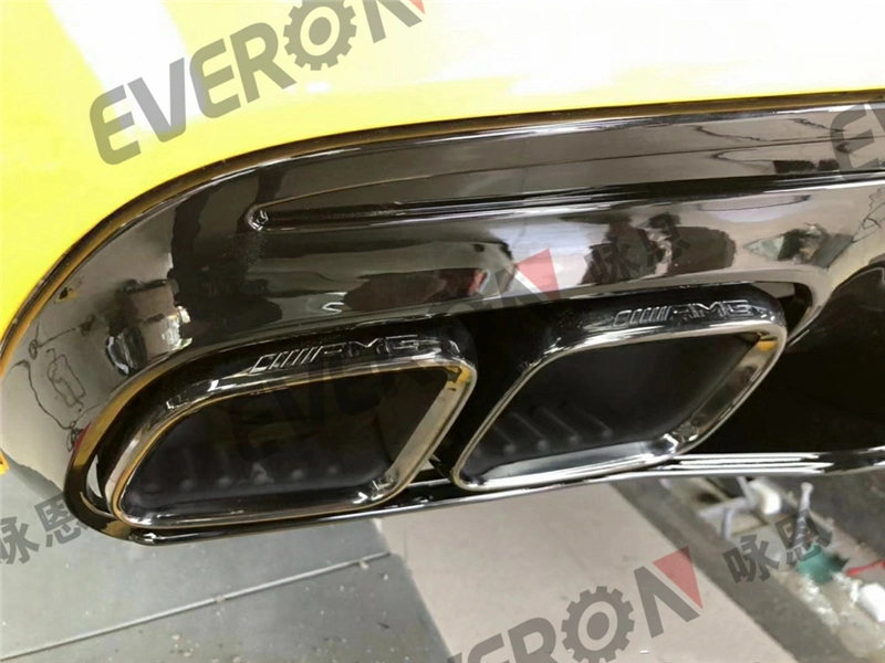 C63s Amg Rear Lip with Exhaust Pipe for Mercedes Benz W205 C Class 2015-2019