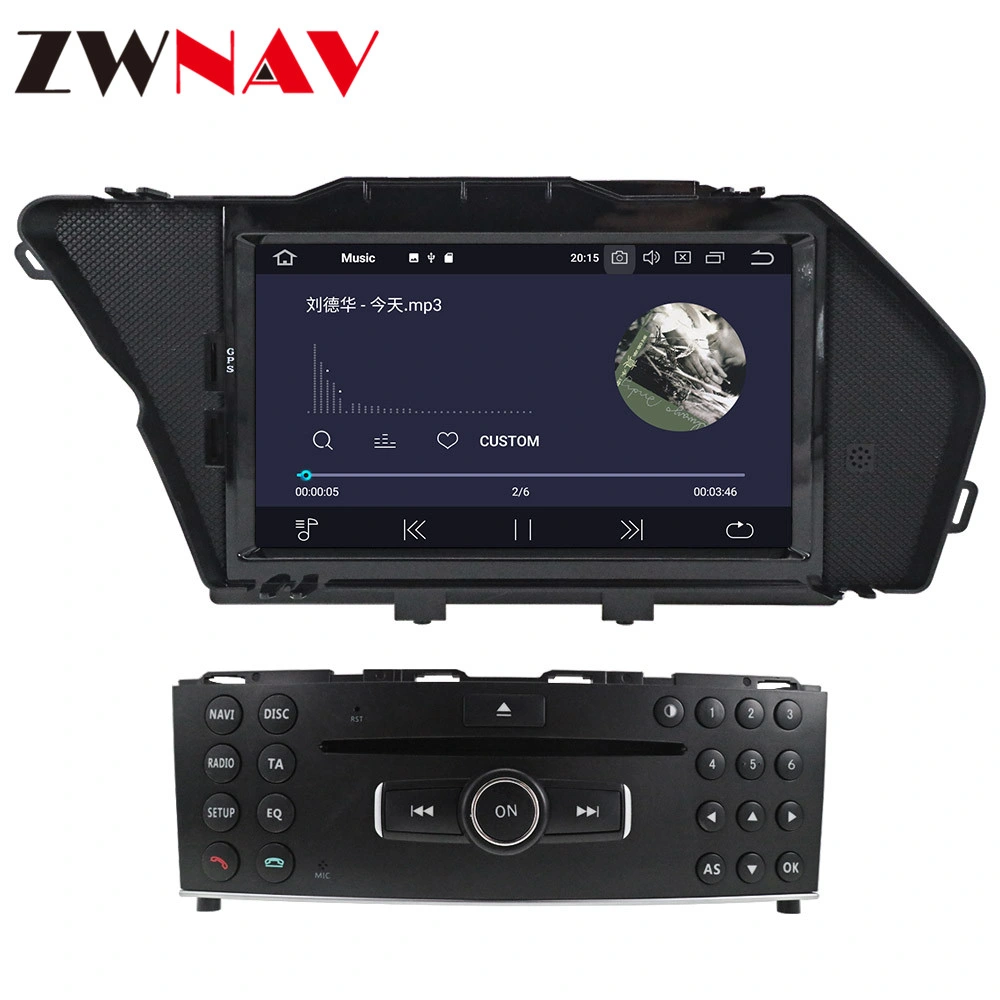 Zwnav Android 10 Multimedia Player Navigation IPS HD Screen for Benz Glk Glk X204 Glk 300 Glk 350 Car DVD 4GB+64GB Head Unit DSP