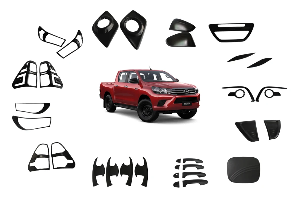 Ycsunz Fog Light Brow and Rim Striker Fog Lamp Decoration Auto Accessories for Hilux Revo 2015