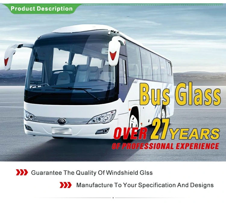 Kinglong/Sunlong/Higer/Golden Dragon/Yutong Bus Front Windshield Glass