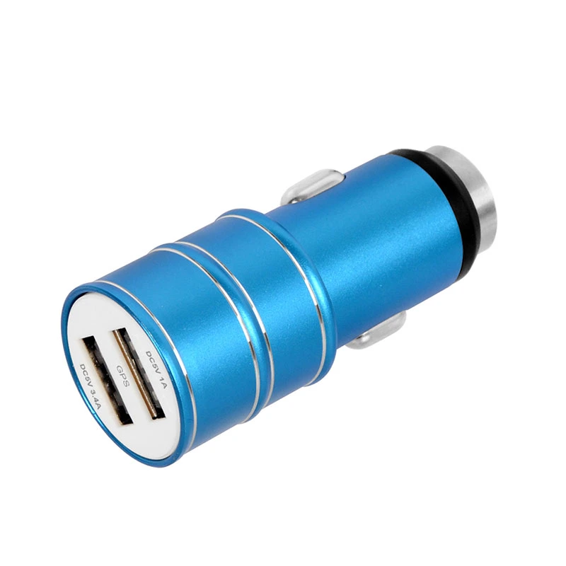 17W Intelligent Bluetooth Positioning Car Charger with Emergency Safety Hammer