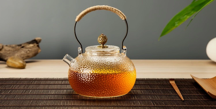Big Capacity Wholesale High Borosilicate Glass Water Pot Hand Blown Glass Tea Pot