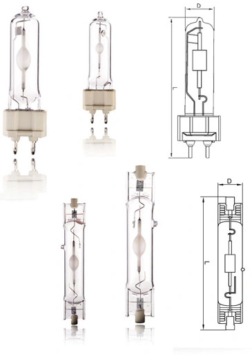 Rx7s/G12 35W/50W/70W/150W Ceramic Metal Halide Lamp