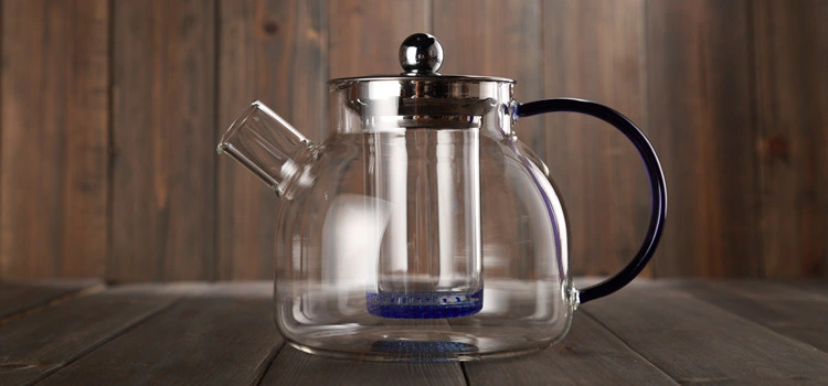 Custom Logo Glass Water Pot Borosilicate Glass Tea Pot Heat Resistant