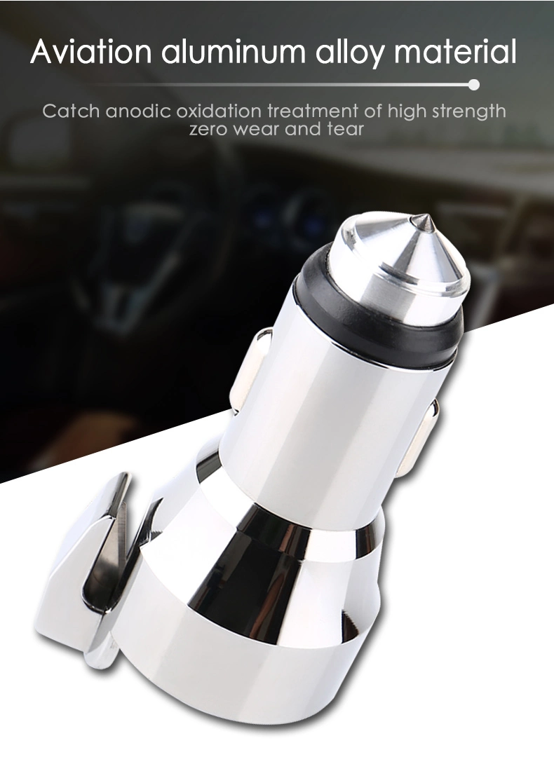 Mini Car Hammer and USB Charger Tool for Emergency