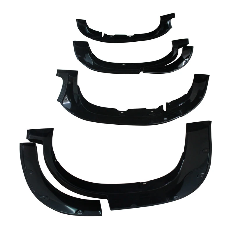 Ycsunz Fender Flare Wheel Arch Matte Black Modified Design Fender Flares Kits Accessories for Fortuner 2015