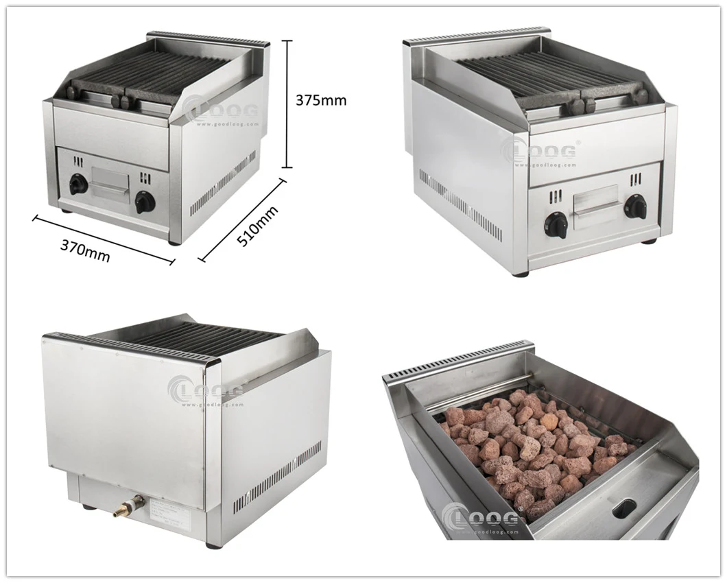 Restaurant Hot Rock Grill Machine Barbecue Volcanic Stone Grill Commercial Gas Lava Rock BBQ Grill