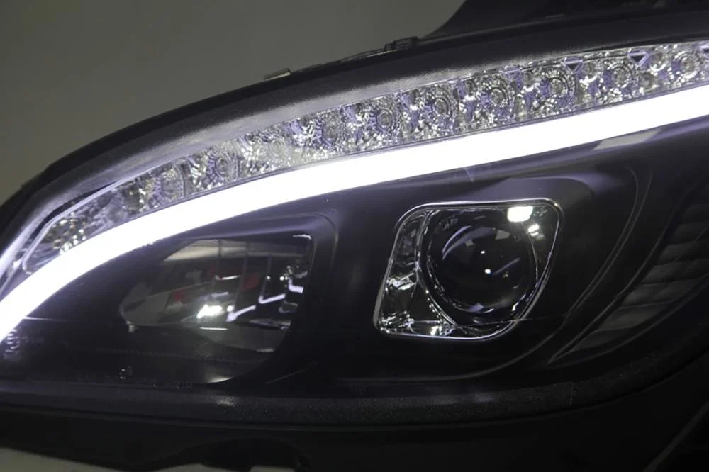 Mercedes-Benz W204 LED Head Lamp 2007 2008 2009 2010 2011 Headlight Front Lamps with Daytime Running Light