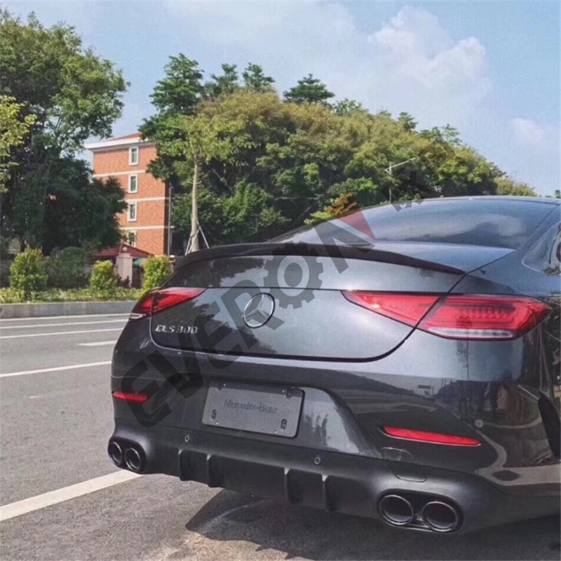 Cls53 Amg Rear Diffuser Lip with Steel Tail Pipes for Mercedes Benz W257 2019