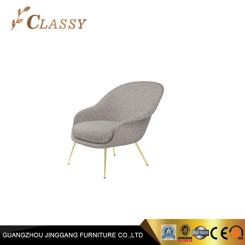 Modern Accent Chair in Metal Base Leisure Chair for Hotel Room