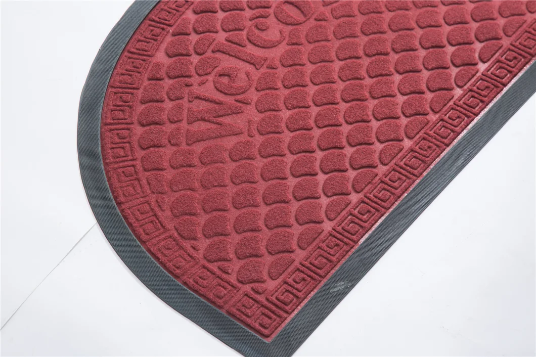 Nylon Carpet Surface Household Rubber Backing Anti Slip Decorative Doormat